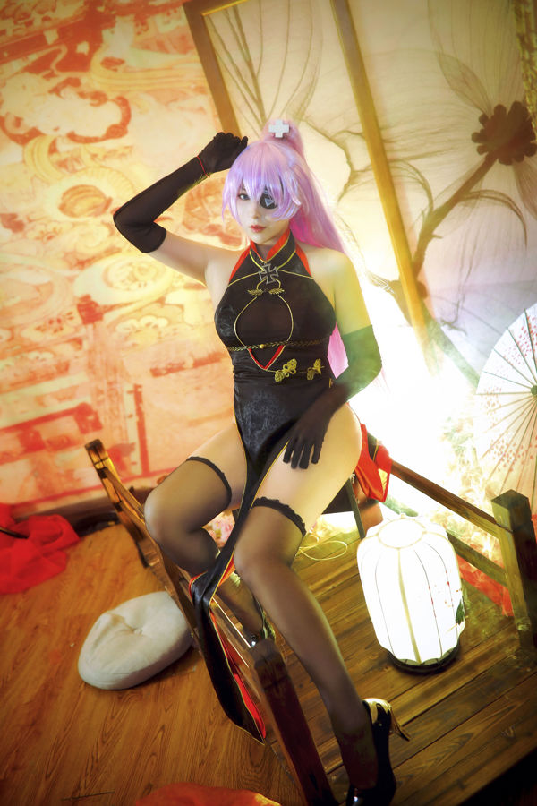 [Foto COSER celebrità di Internet] Xiao Rongzai Gu Gu Gu - Sharnhorst Cheongsam