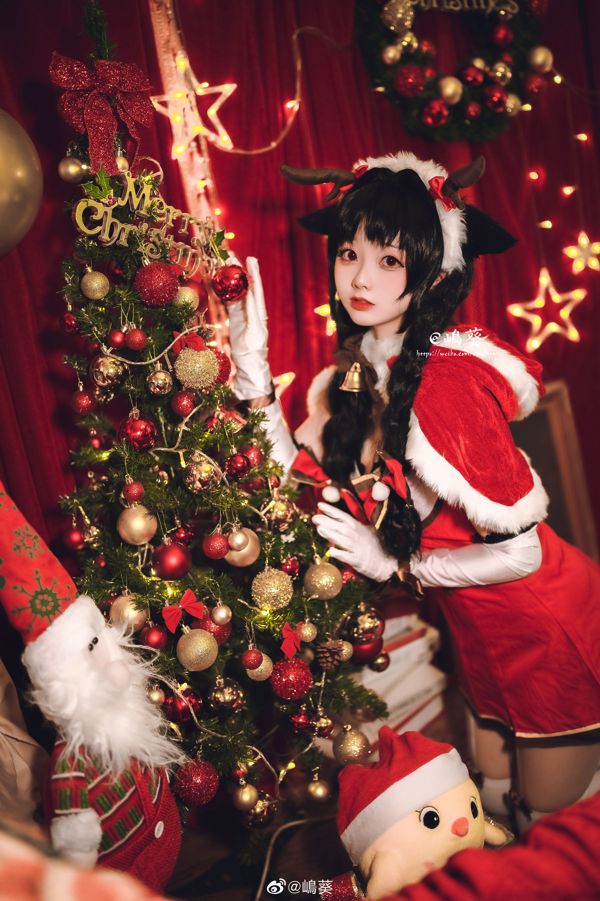 Beauté Weibo Coser Shima Aoi "Azur Lane, Big Tide, Rennes et cadeaux de Noël"