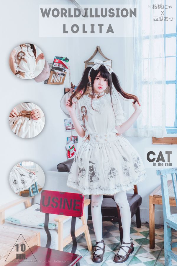 [Beauty Coser] Sakura Momao "Gato bajo la lluvia"