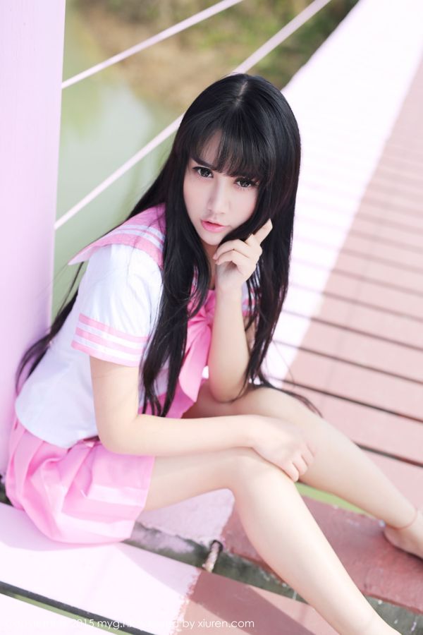 Yang Xiaoqing "Condado de Pai, Tailandia" Uniforme escolar + Pantalones calientes + Ropa interior [美 媛 館 MyGirl] Vol.099