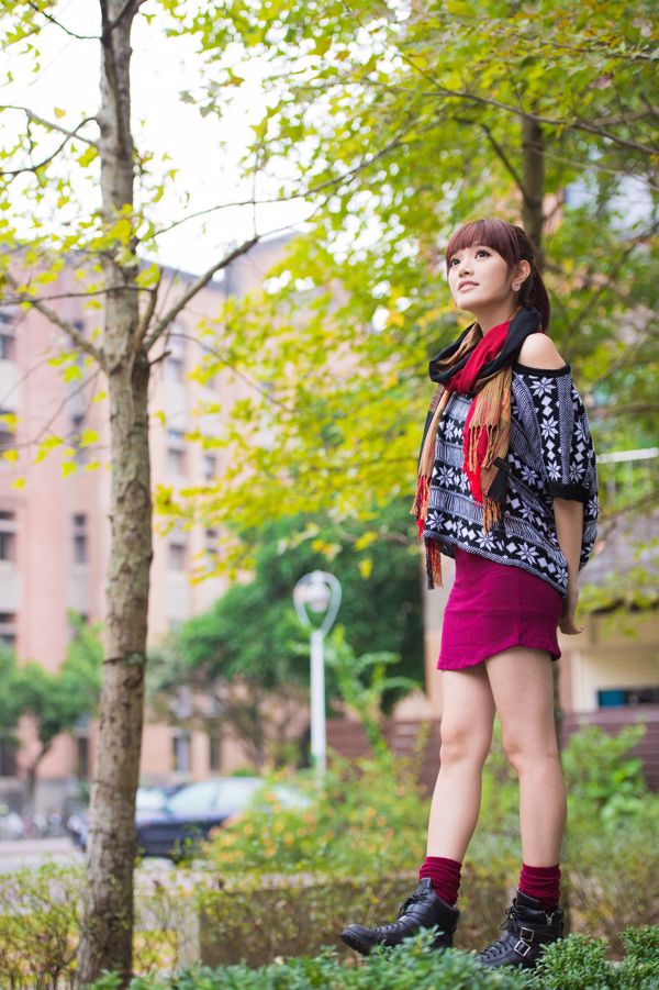 Collection de photos du mannequin taïwanais Lin Gangyi Didy "Small Fresh 3 Dresses"