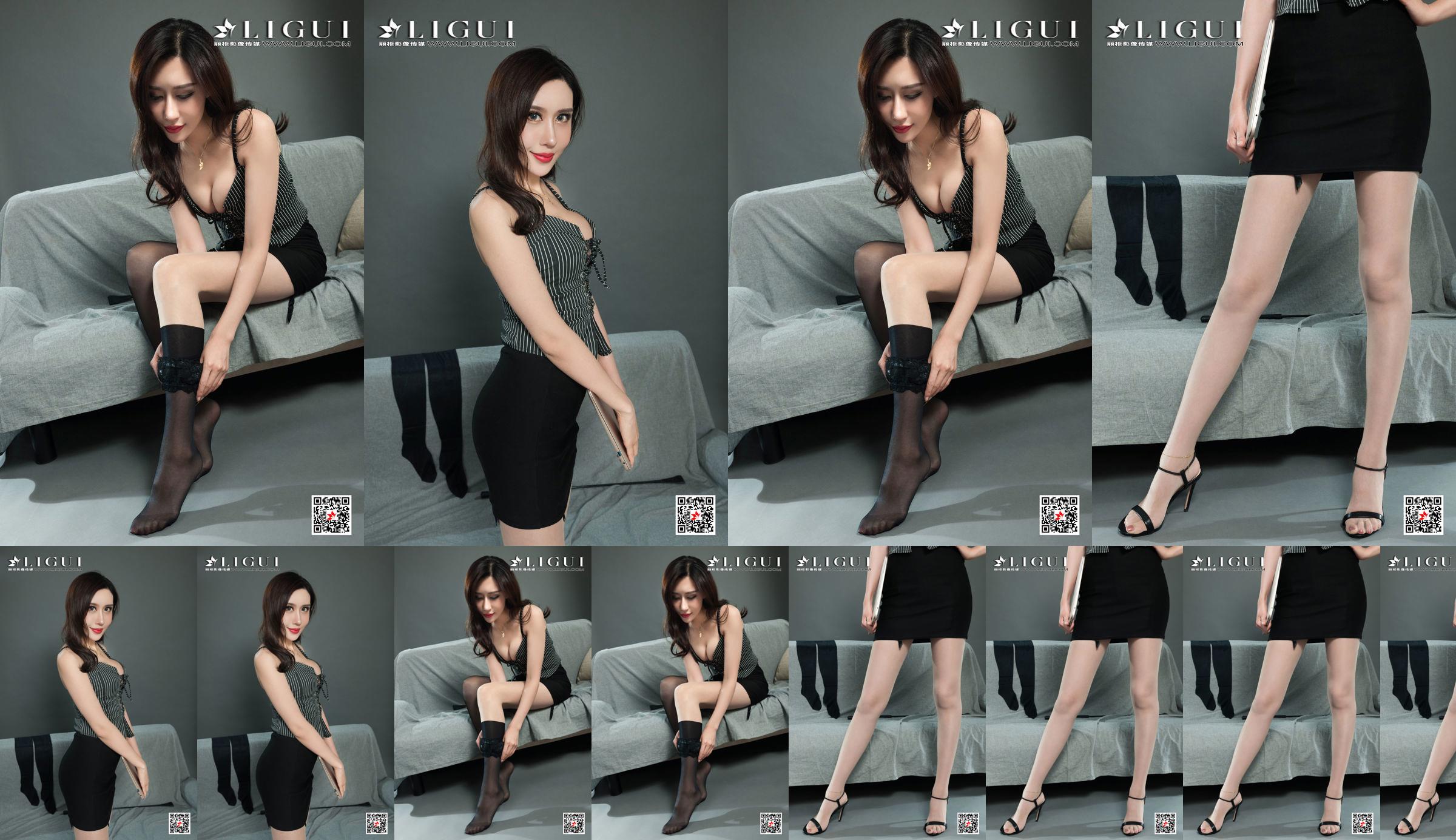 [丽柜Ligui] 네트워크 뷰티 모델 리나 No.40f3f5 페이지 1